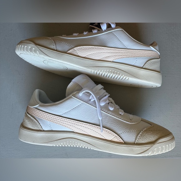 NWT Puma Club 5V5 Sneaker White-Rosebay-Puma Gold - Picture 9 of 11